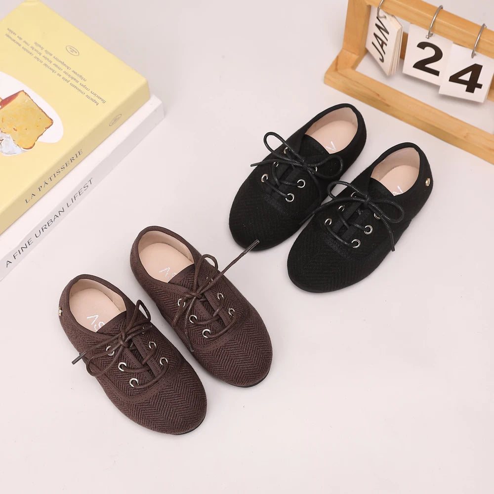 AS Kids Shoes Children Leather Shoes Baby Girls Warm Brand Loafers