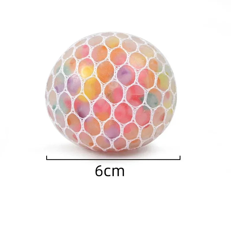 Rainbow Sensory Stress Relief Ball Squishy 3D Fidget Toy Kids