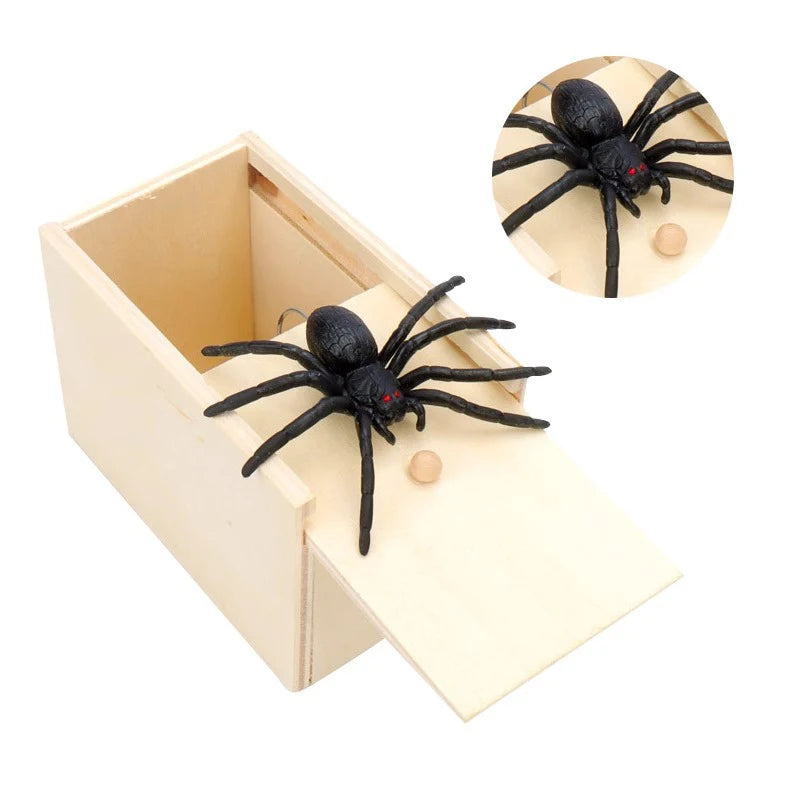 Fashion Trick Spider Funny Scare Box Prank Trick Friend Office Toy