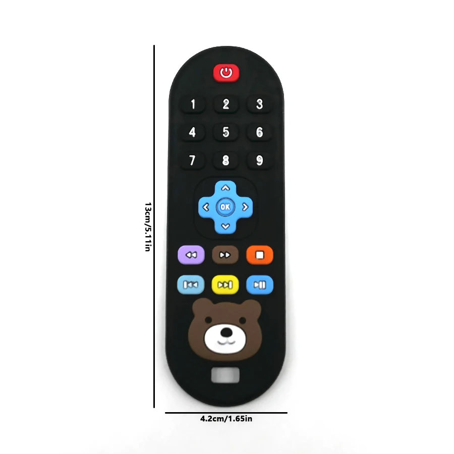 1/4pcs Children's teething remote control silicone material baby