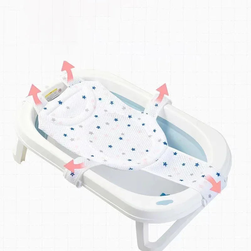 Baby Bath Net Mat Children Newborn Adjustable Bathtub Pillow Seat