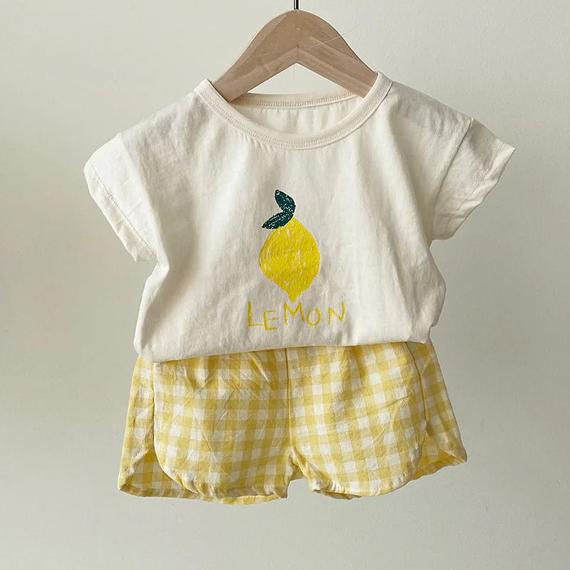 Baby Pajamas Sets Cotton Child Pajamas Toddler Summer Sleeveless Baby
