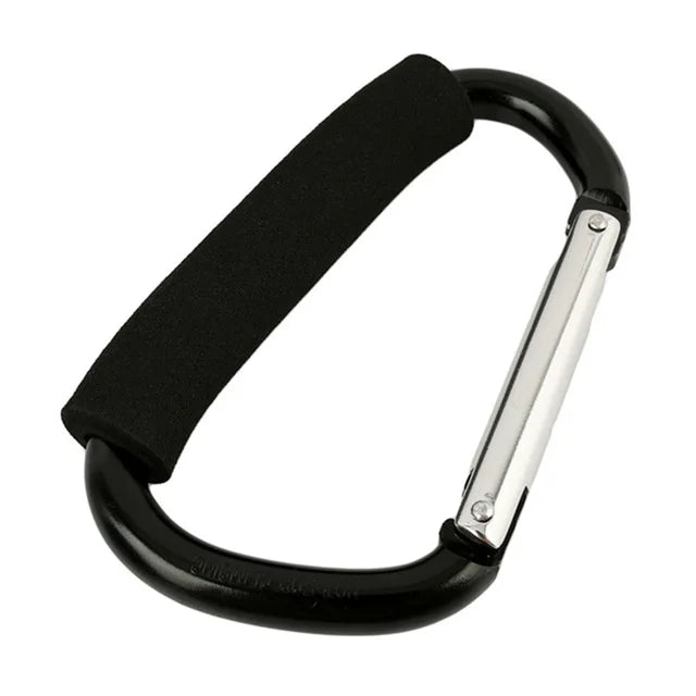Large Carabiner Stroller Hooks Organizer Aluminum D Ring Spring Snap