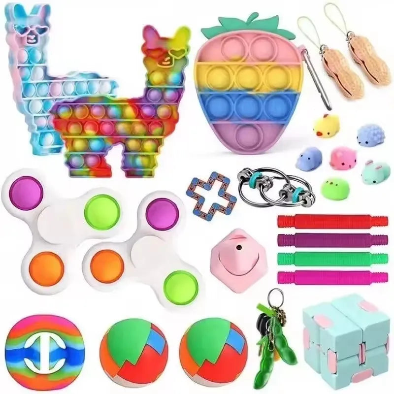 6-50pcs Random Fidget Toy Mystery Gifts Pack Surprise Box 300