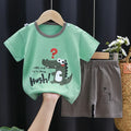 Cartoon Printed Clothing Pure Cotton Home Clothes Suits Toddler Fashion