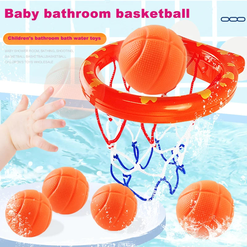 Baby Bath Toy Toddler Boy Water Toy Mini Shooting Basket Bathtub