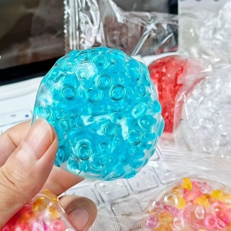 Squishy Balls Ice Beads Squeeze Toy Super Soft Mochi Fidget Toy Slow