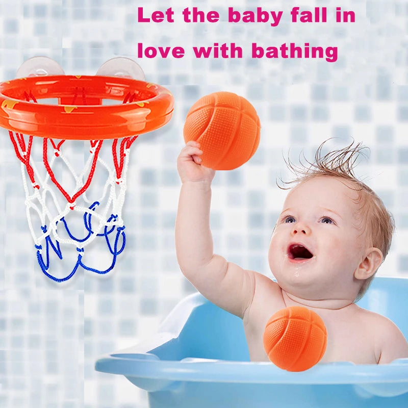 Baby Bath Toy Toddler Boy Water Toy Mini Shooting Basket Bathtub