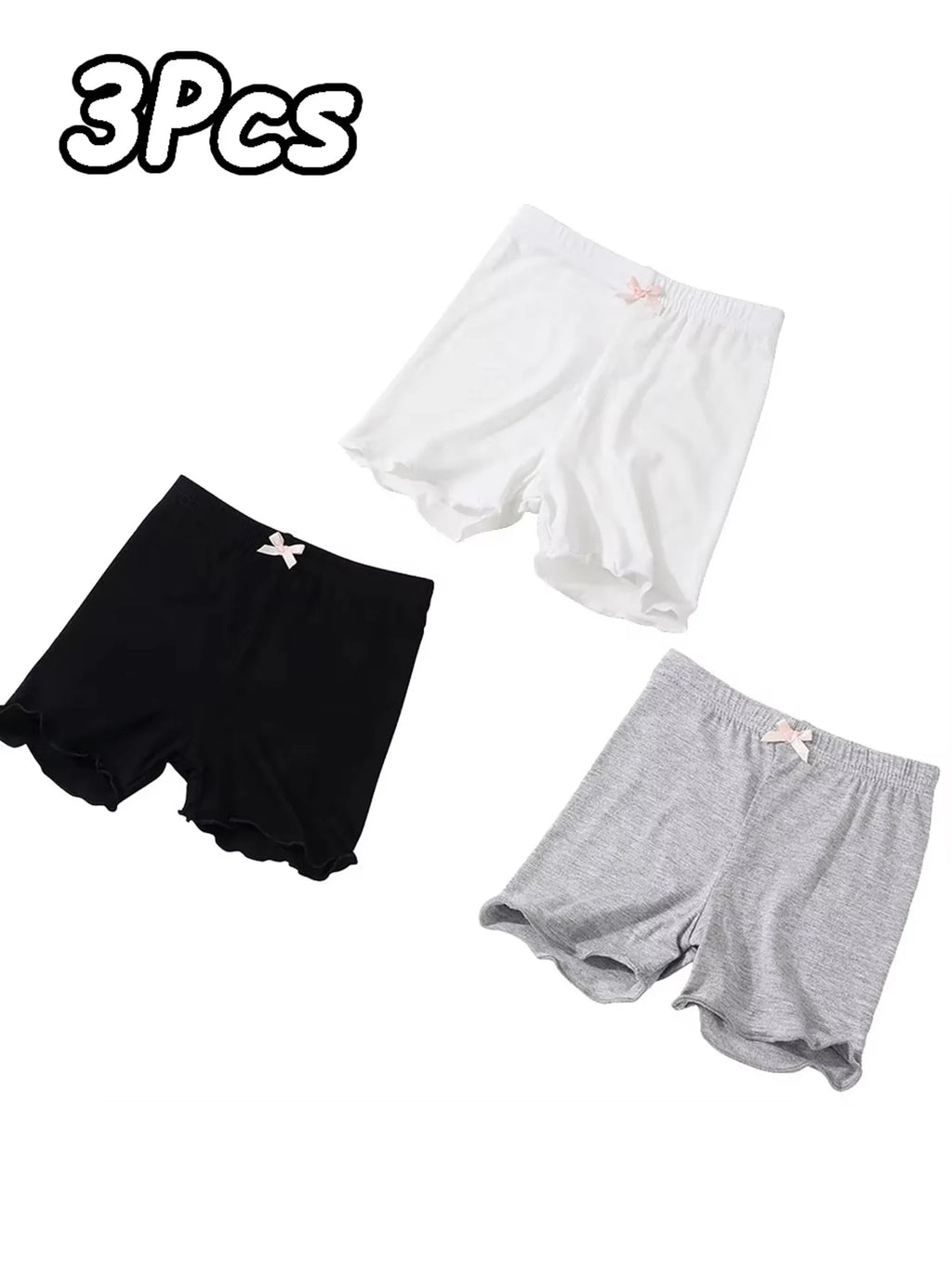 3-Pack Summer Girls Safety Shorts