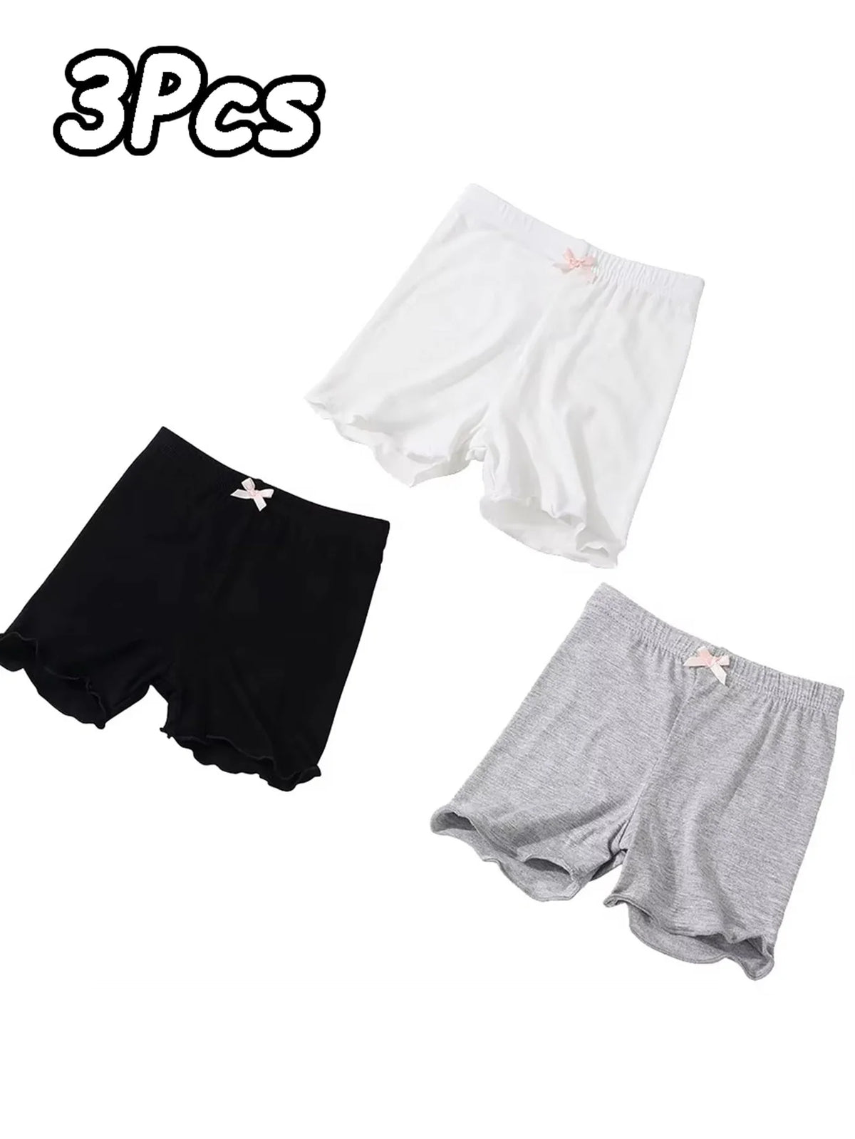 3-Pack Summer Girls Safety Shorts