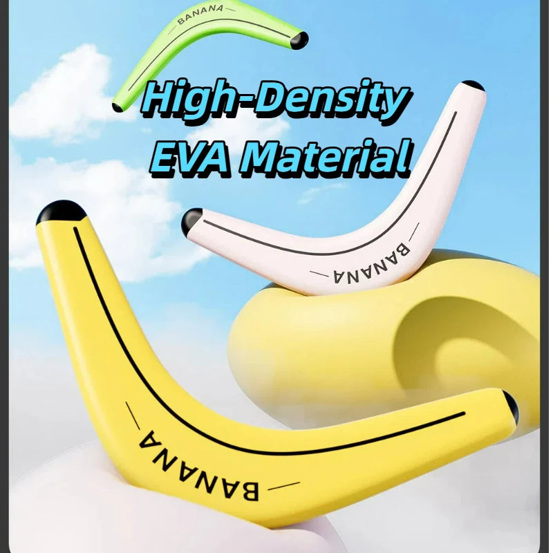 Soft and Elastic Sports Throwback Banana V Shaped Boomerang Flying