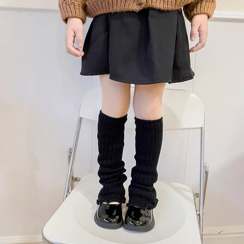 Fashion Children's Leg Warmers Knitted Soft Leg Warm Long Socks Kids