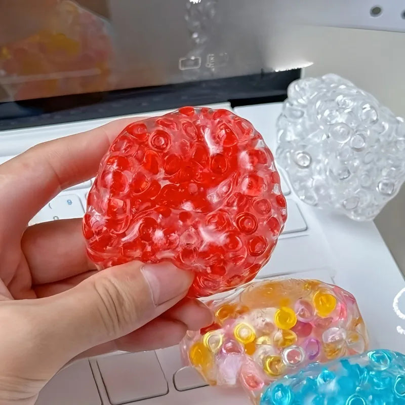 Squishy Balls Ice Beads Squeeze Toy Super Soft Mochi Fidget Toy Slow