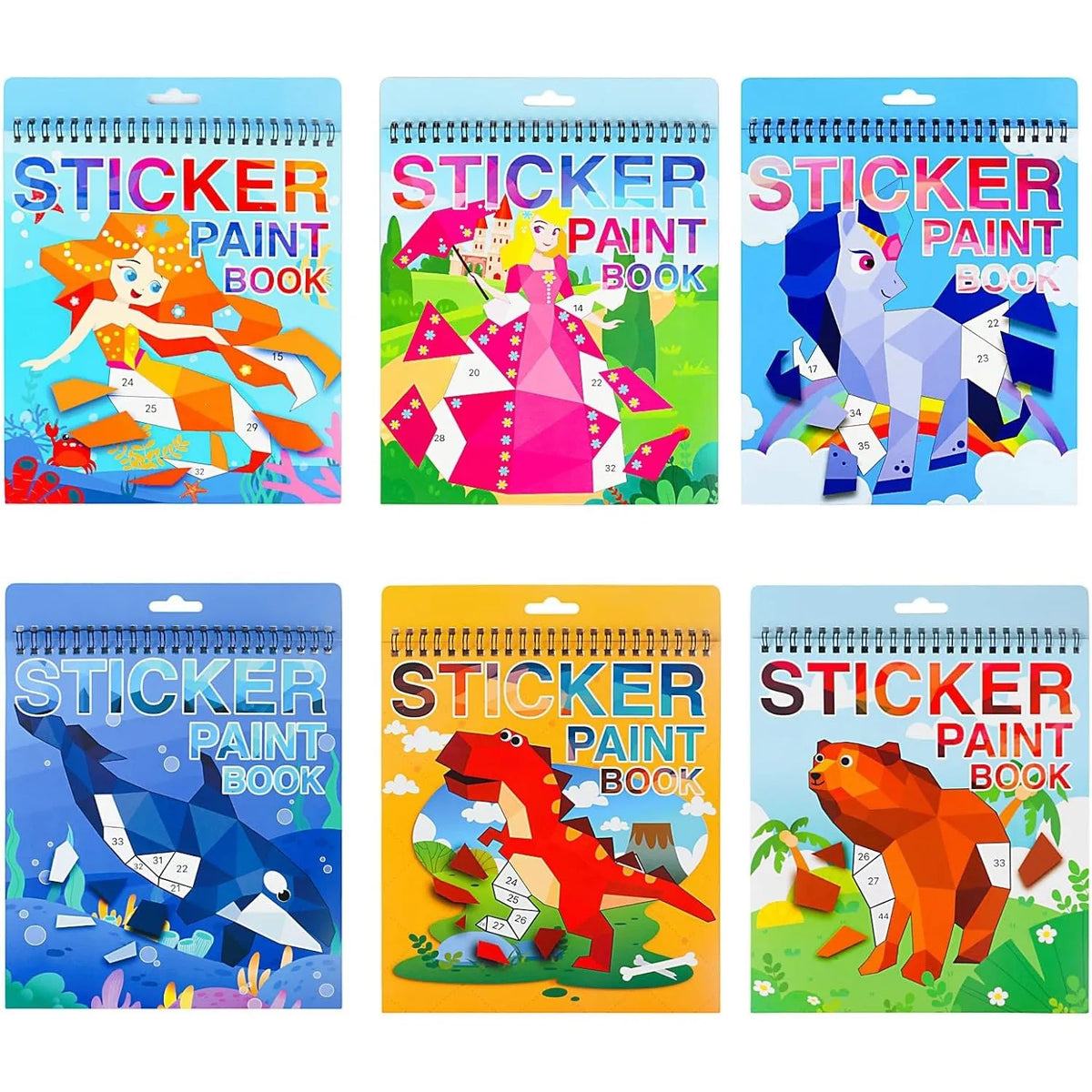 1PCS Sticker Book Crafts Ages 4-8, Sticker by Number for brain