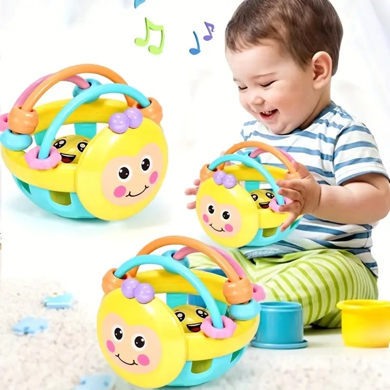 10cm Baby Toy Catch Ball Bendy Baby Walker Rattles Develop