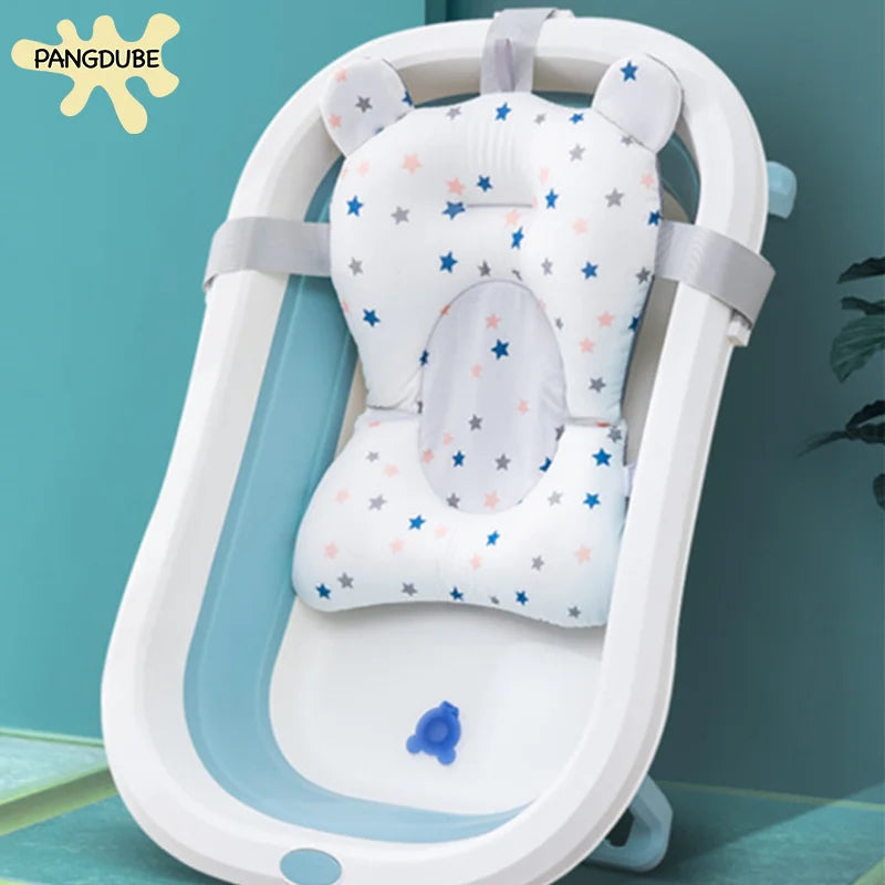 PANGDUBE Baby Bath Seat Newborn Bathtub Cushion Adjustable Support
