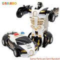 Transformable Robot Sports Car Toy, No Batteries, Educational Kids,