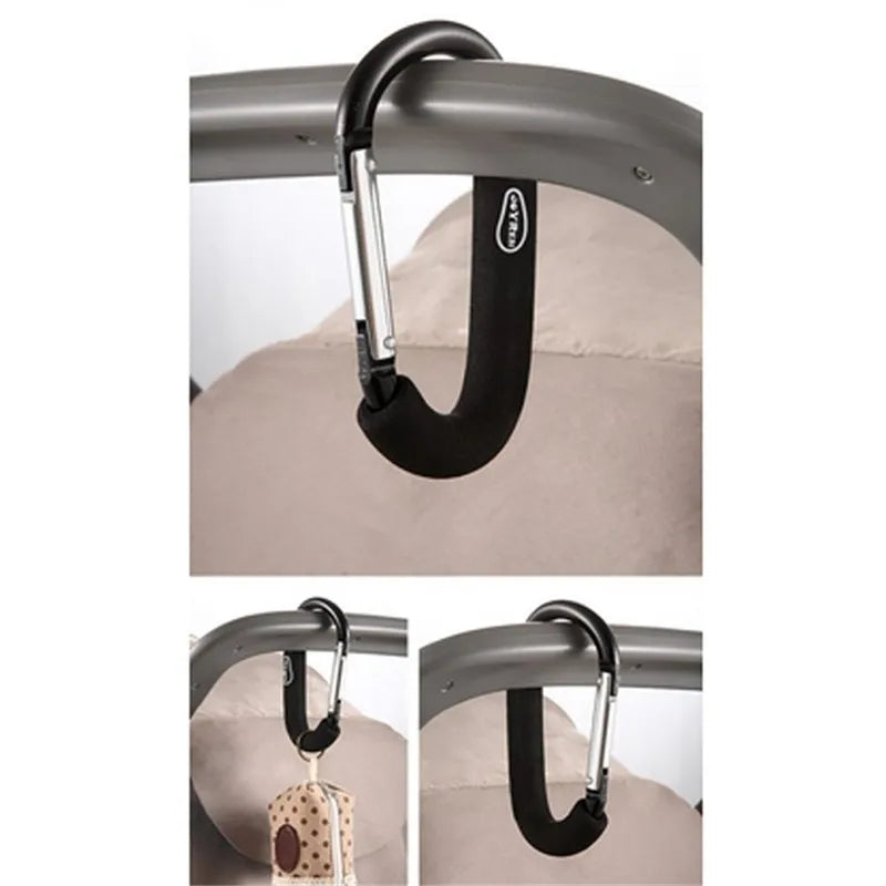 Large Carabiner Stroller Hooks Organizer Aluminum D Ring Spring Snap