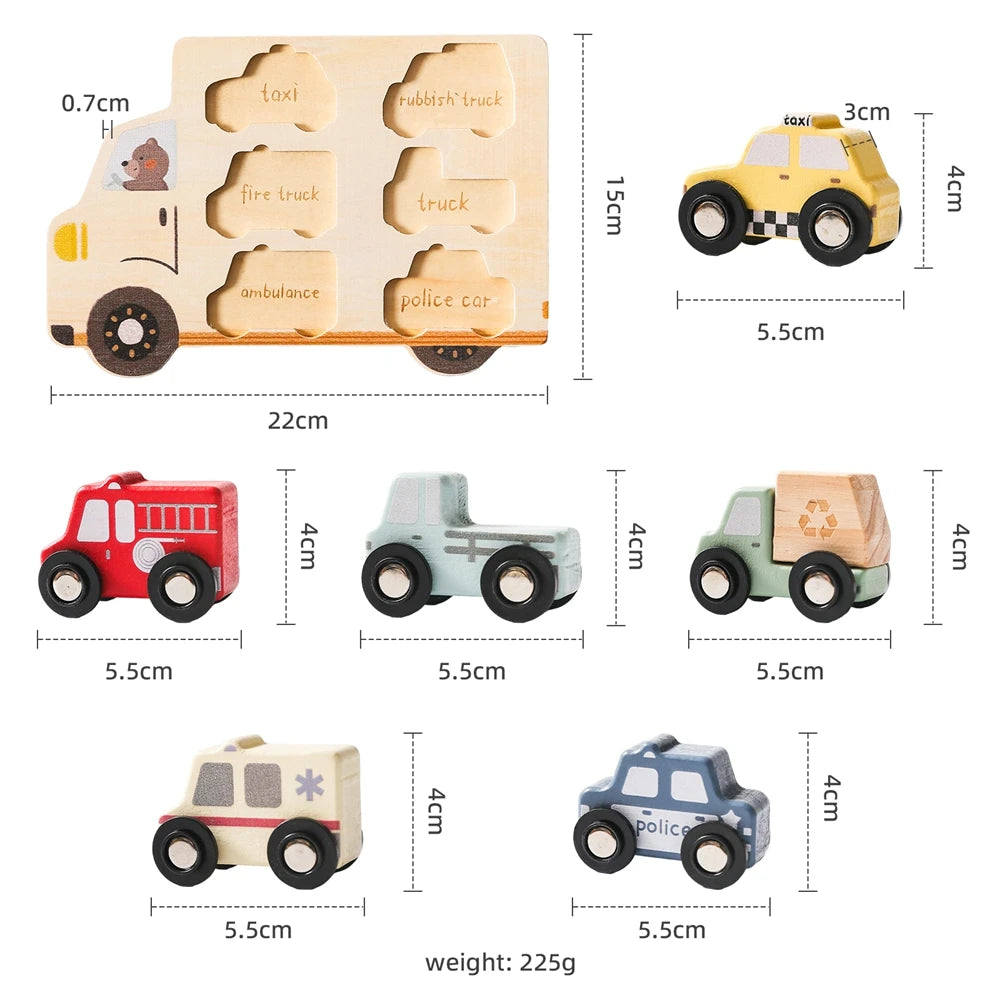 Kids Puzzles Wooden Baby Toy Montessori 3D Puzzle Toy for Babies