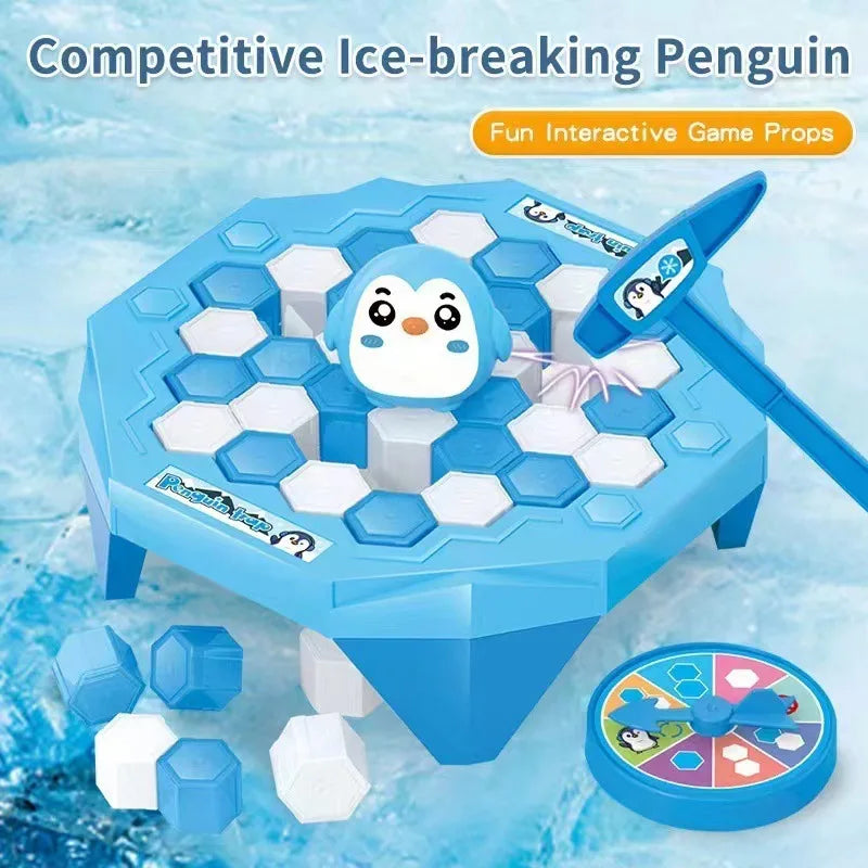 Mini Ice Breaking Penguin Saves Little Penguin Ice Knocking Game