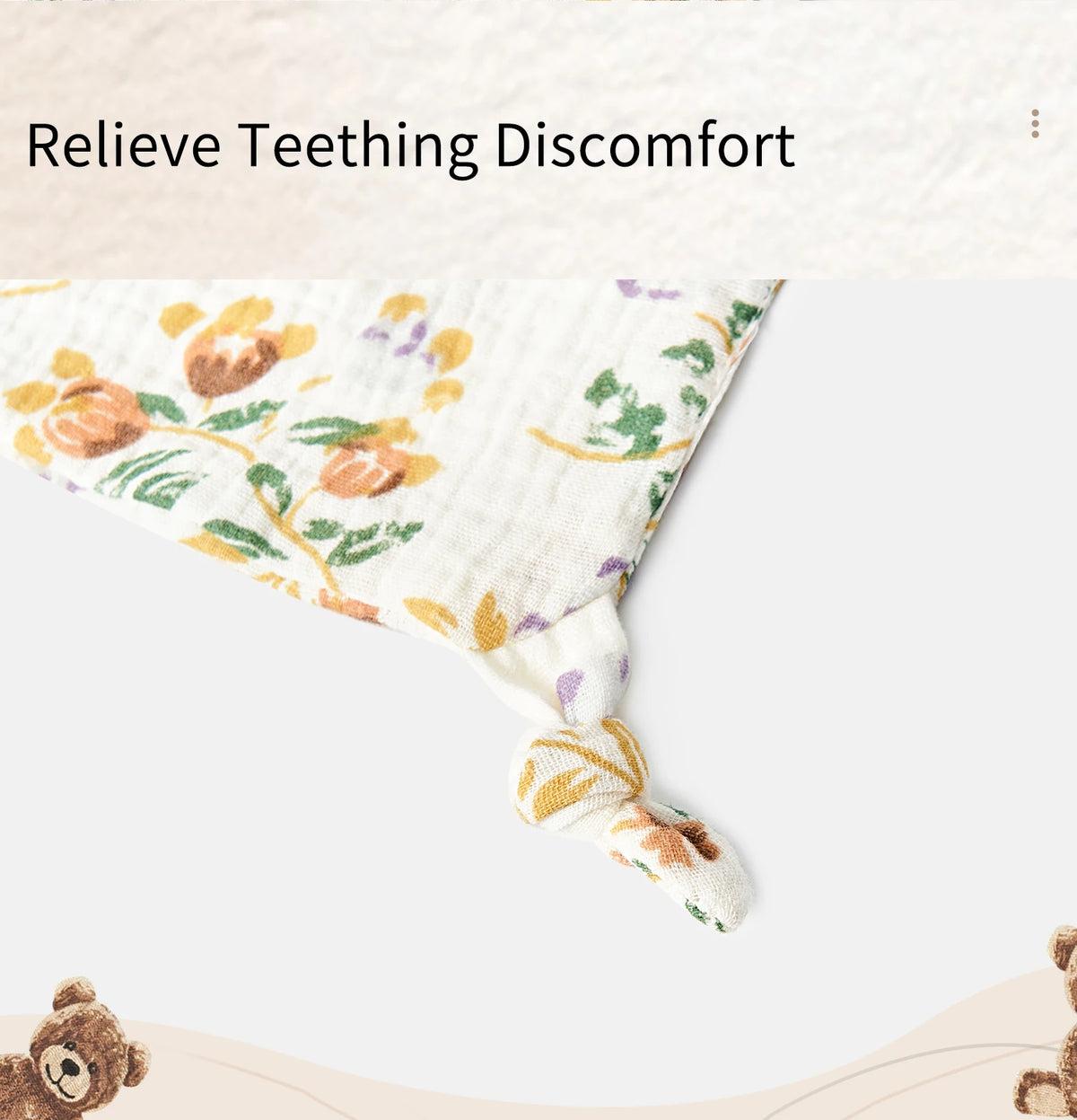 Baby Soothing Towel Soft Rabbit Doll Cotton Teether Infant Comfort