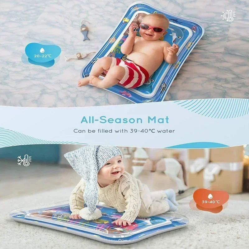 Baby Water Play Mat – Inflatable Tummy Time Activity Toy