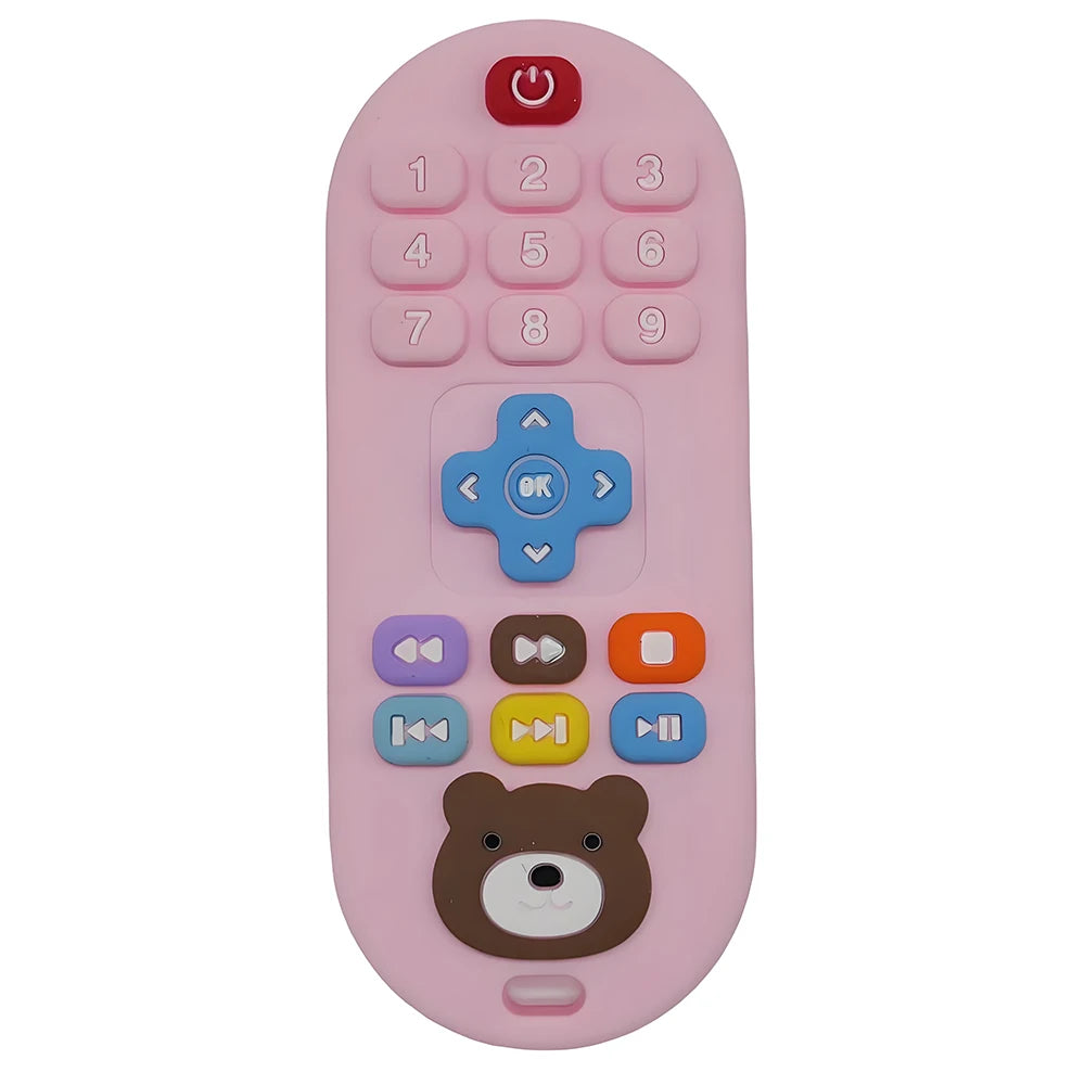 1/4pcs Children's teething remote control silicone material baby