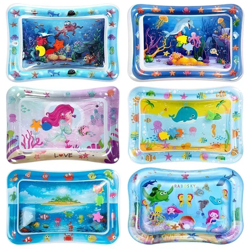 Baby Water Play Mat – Inflatable Tummy Time Activity Toy