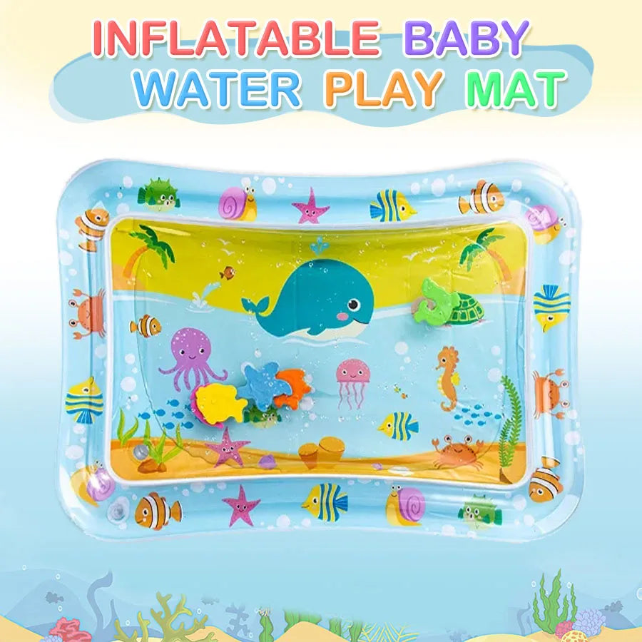 Baby Water Play Mat Inflatable Cushion PVC Infant Tummy Time Toddler