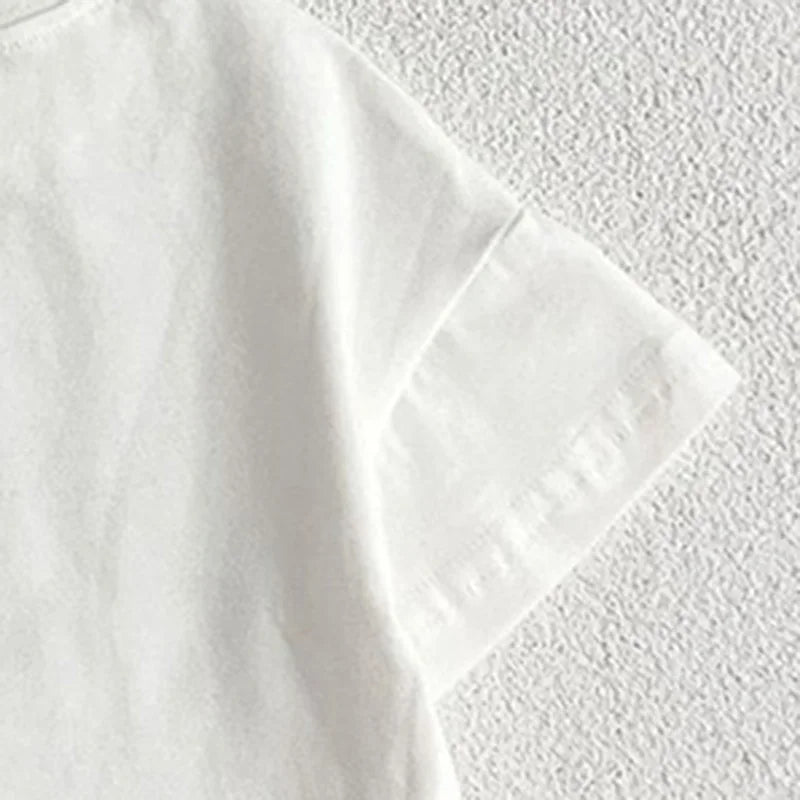 Summer Baby Boys Girls T-shirt Toddler Solid Color Top Clothes Korean
