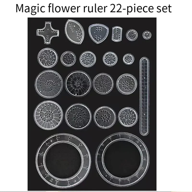 Creative Gears Geometry Spirograph Drawing Stencils Set Painting