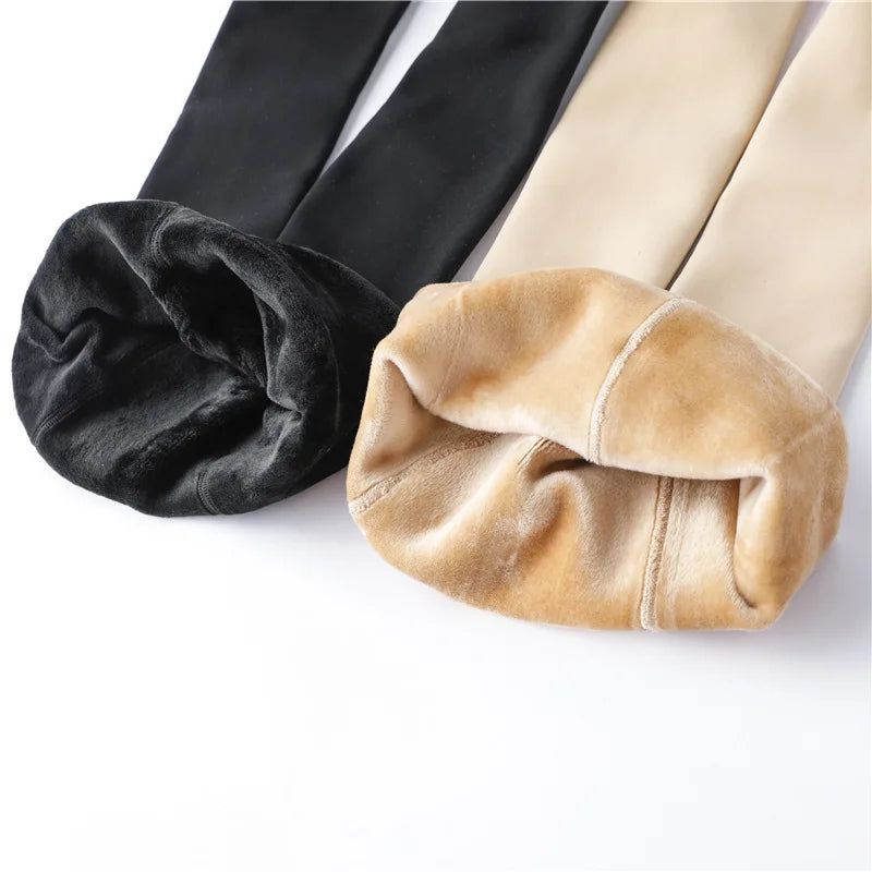 Super Soft Fleece Leggings , Thermal Winter Tights High Stretch, Warm
