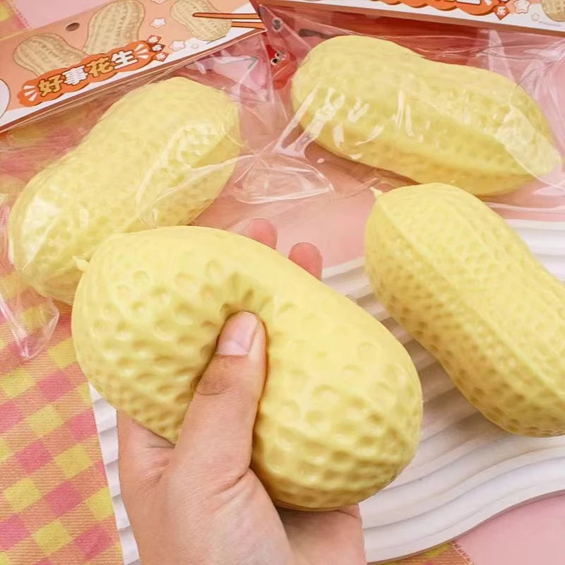 Peanut Simulate Squishy Toy Stress Relief Tool Soft Texture Squishies