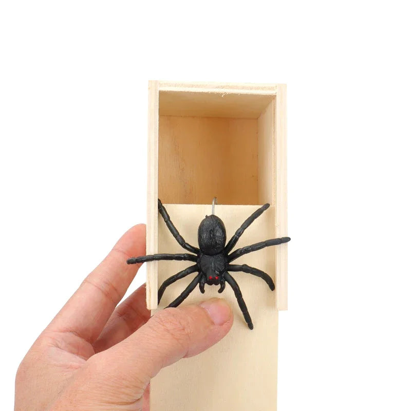 Fashion Trick Spider Funny Scare Box Prank Trick Friend Office Toy
