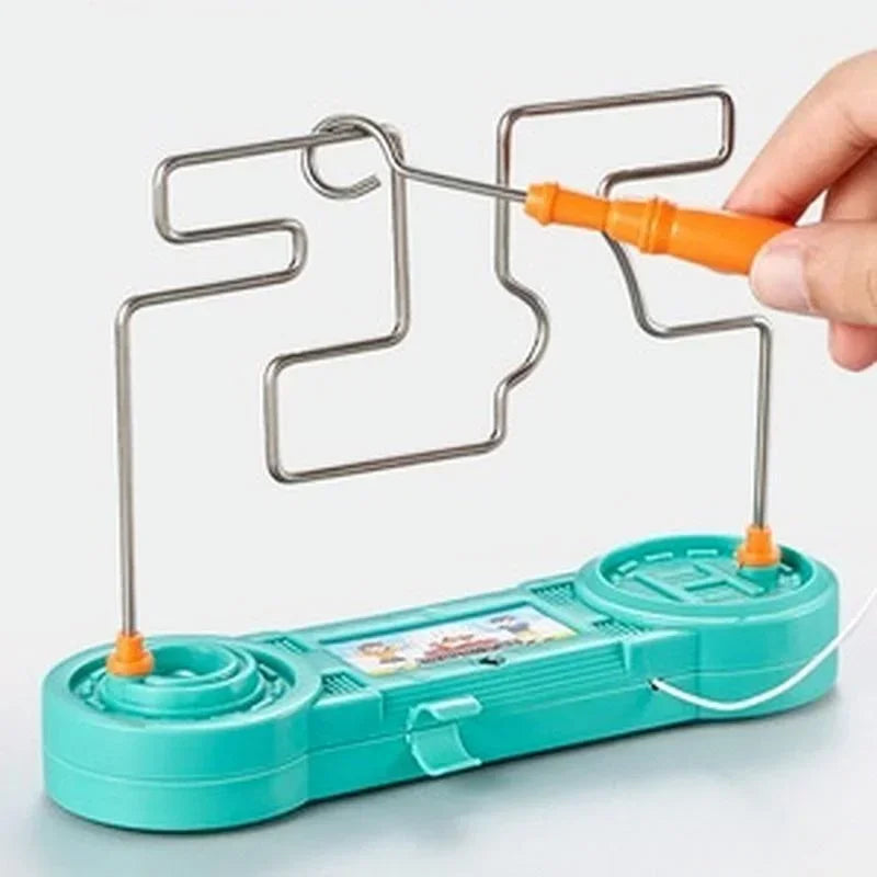 Kids Collison Electric Shock Toy Education Electric Touch Maze Game