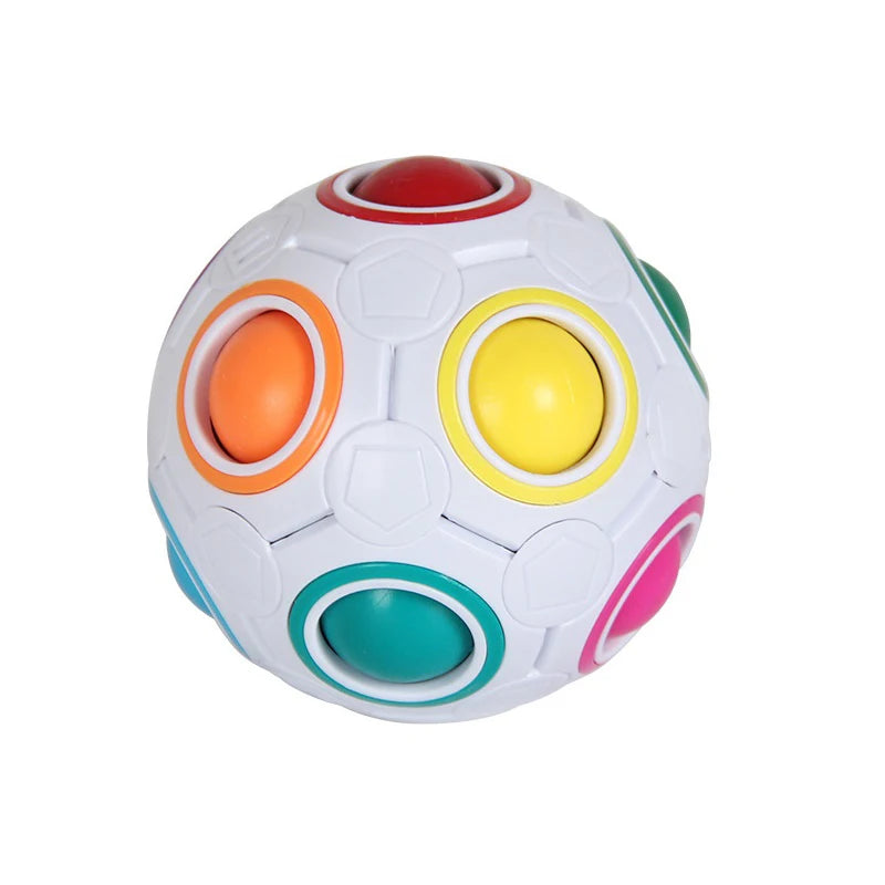 Kids Antistress Cube Magic Fidget Toy Puzzle Rainbow Balls Children