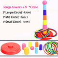 Children Throw Circle Game Ferrule Stacked Toy Fun Indoor Outdoor