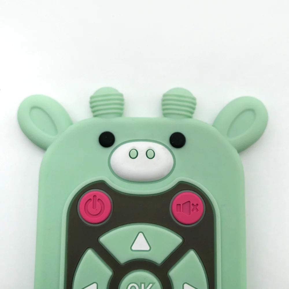 Baby Teether Toy Realistic Cartoon Remote Control for Soothing Gum
