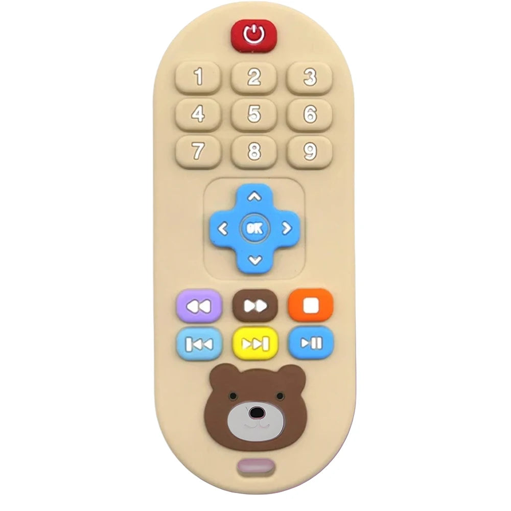 1/4pcs Children's teething remote control silicone material baby