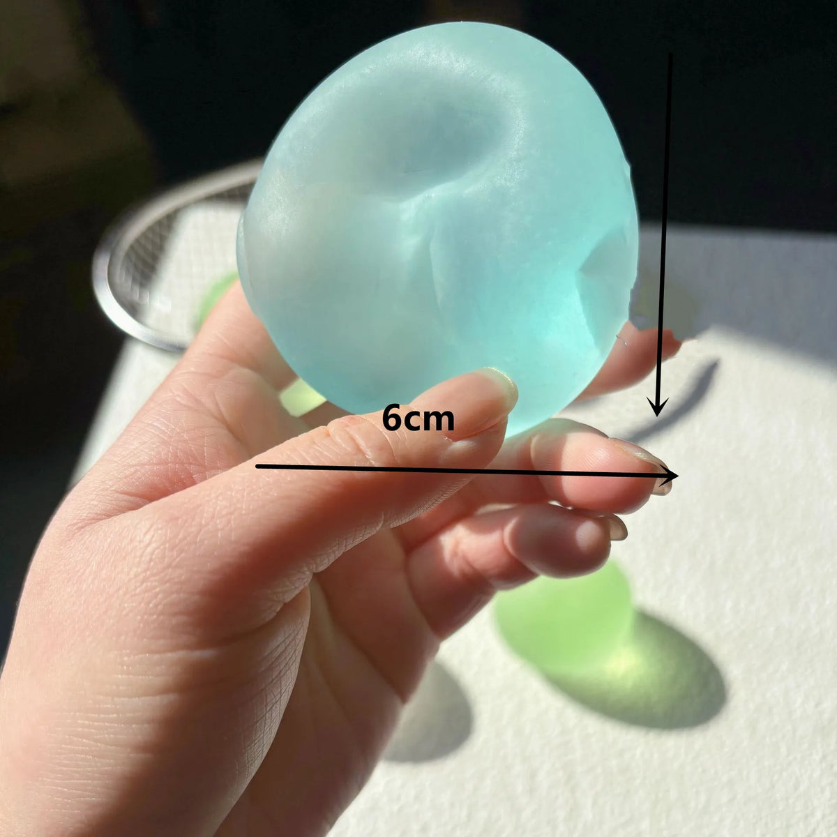 Blue Maltose Squishy Toy Anti Stress Sensory Fidgets Toy Soft