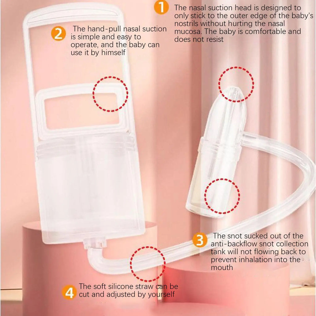 Baby Nasal Aspirator Nose Sucker Nasal Aspirator Quiet Manual Nose