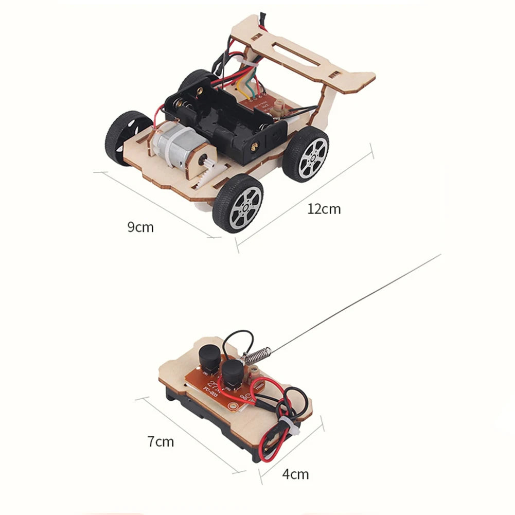 DIY RC Car Model Assemble Kit Mini Teaching Learning STEM Project
